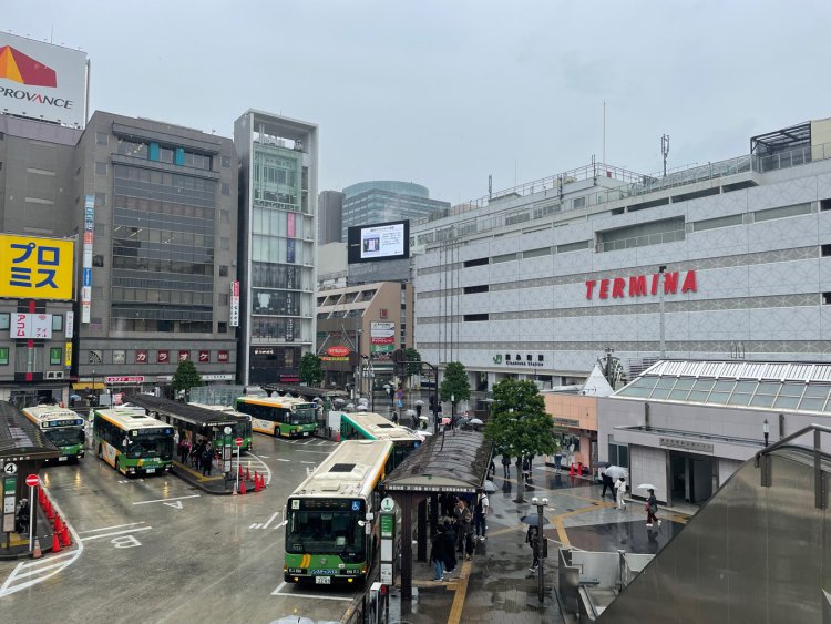 錦糸町駅南口ロータリー。