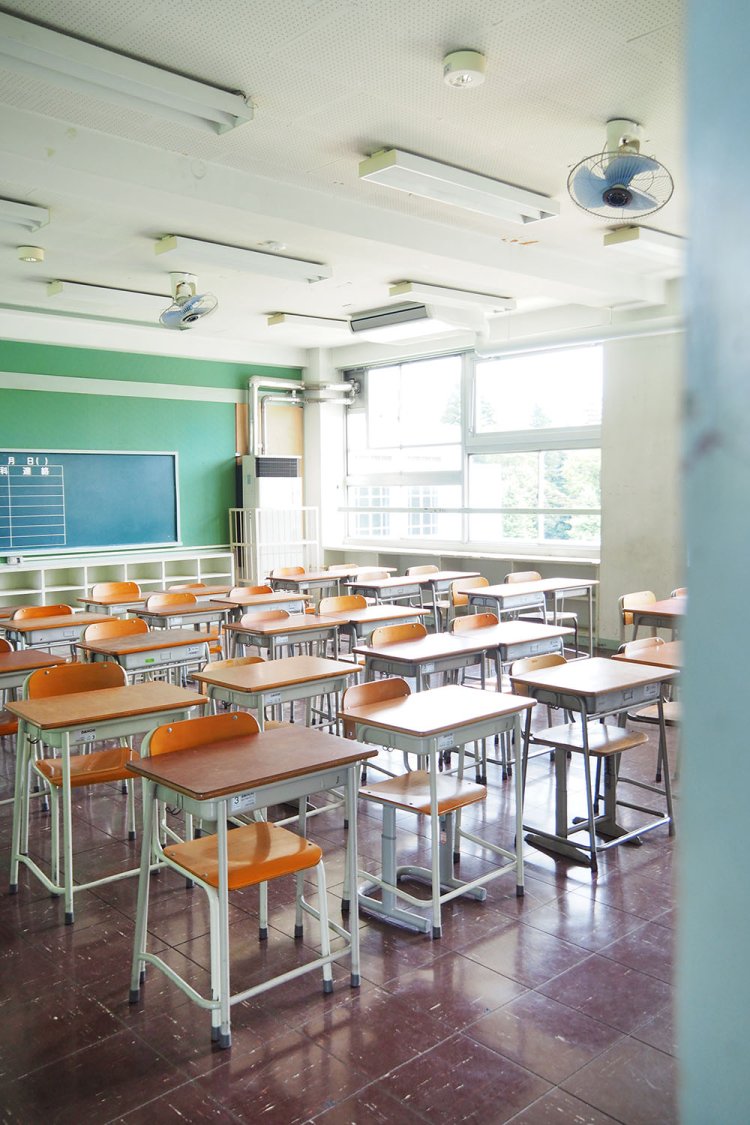 撮影等にも使えるよう、教室を残してある場所も。