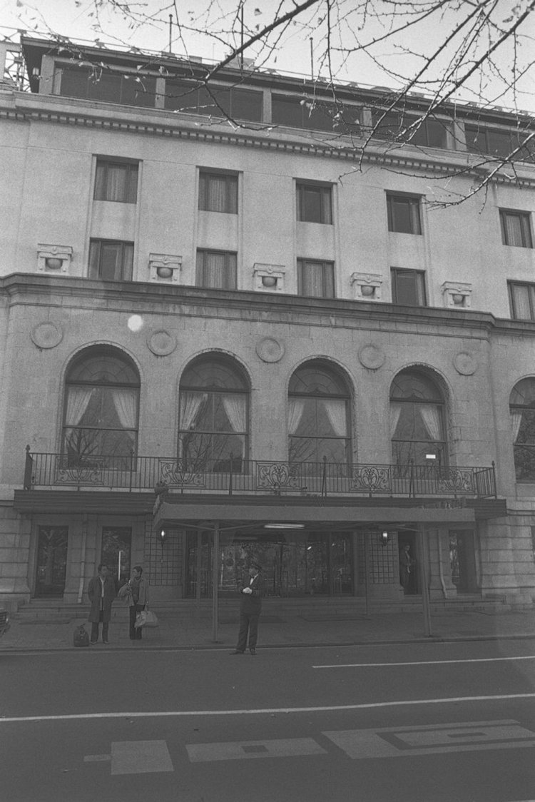 1981年1月撮影、『ホテルニューグランド』（写真提供＝横浜市史資料室）。