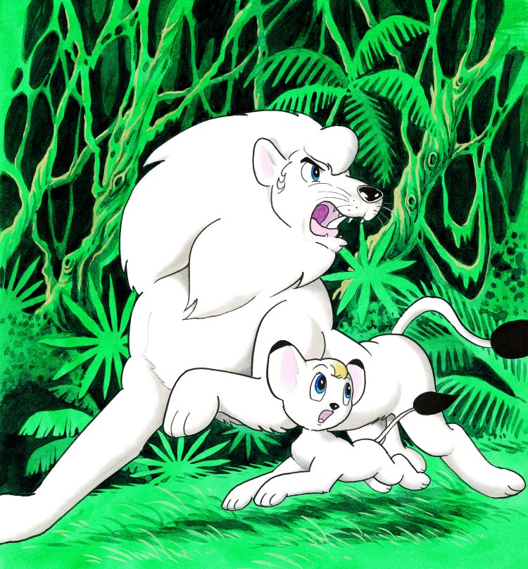 『ジャングル⼤帝』『サンデー・コミックス ジャングル⼤帝』第1巻 表紙絵 (C)⼿塚プロダクション。