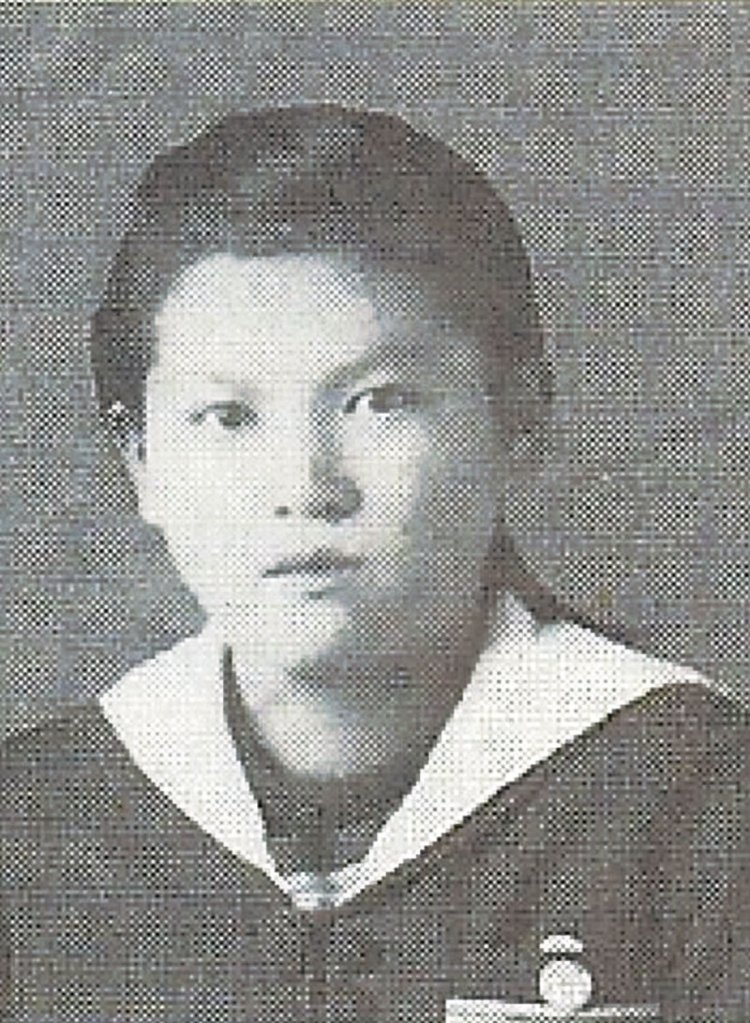 広島県立第二高等女学校時代。