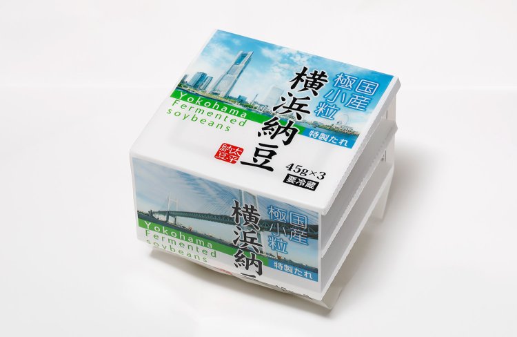横浜納豆150円。横浜で納豆屋だった原さんが考案。全国納豆鑑評会で優良賞受賞。