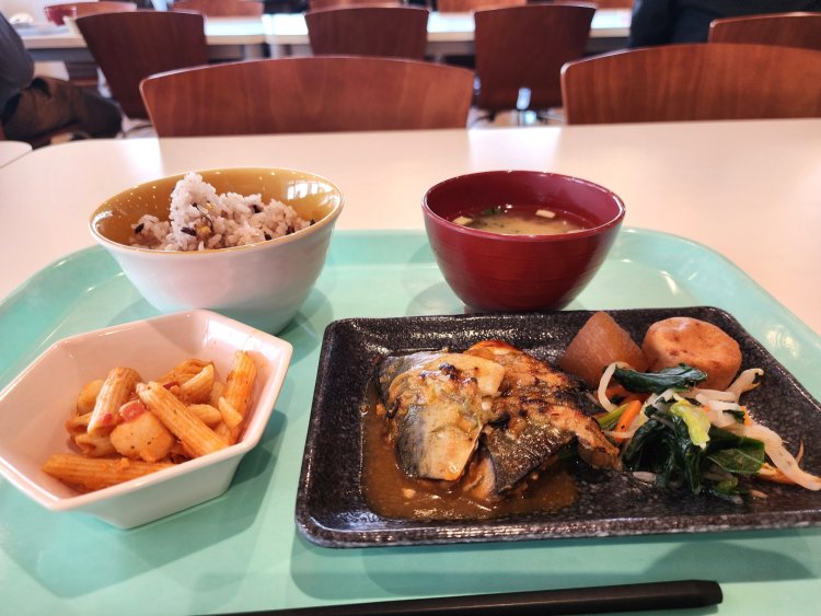 食器はメラミン素材でパステルカラーがキュート。トレーもカラフル。