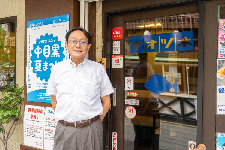 代表取締役の柏井栄一さん。中目黒桜まつりでもキーパーソンとして活躍する。