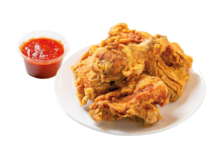 チキンバラバラ1200円は、注文が入ってから揚げてもらえるフライドチキンだ。