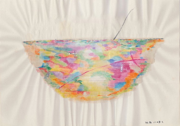 瀬尾夏美 《地底に咲く》 2015年 ドローイング 作家蔵。 