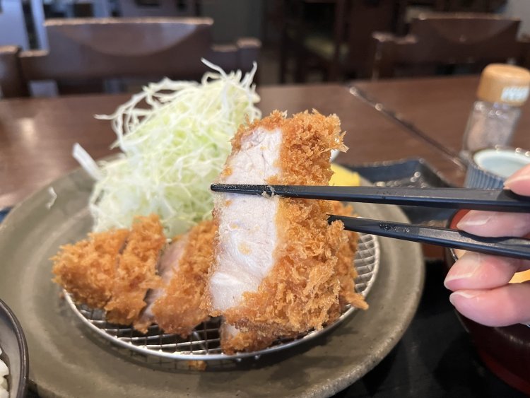 粗めのパン粉がザクザクとして香ばしく、肉の旨味をしっかりホールド。