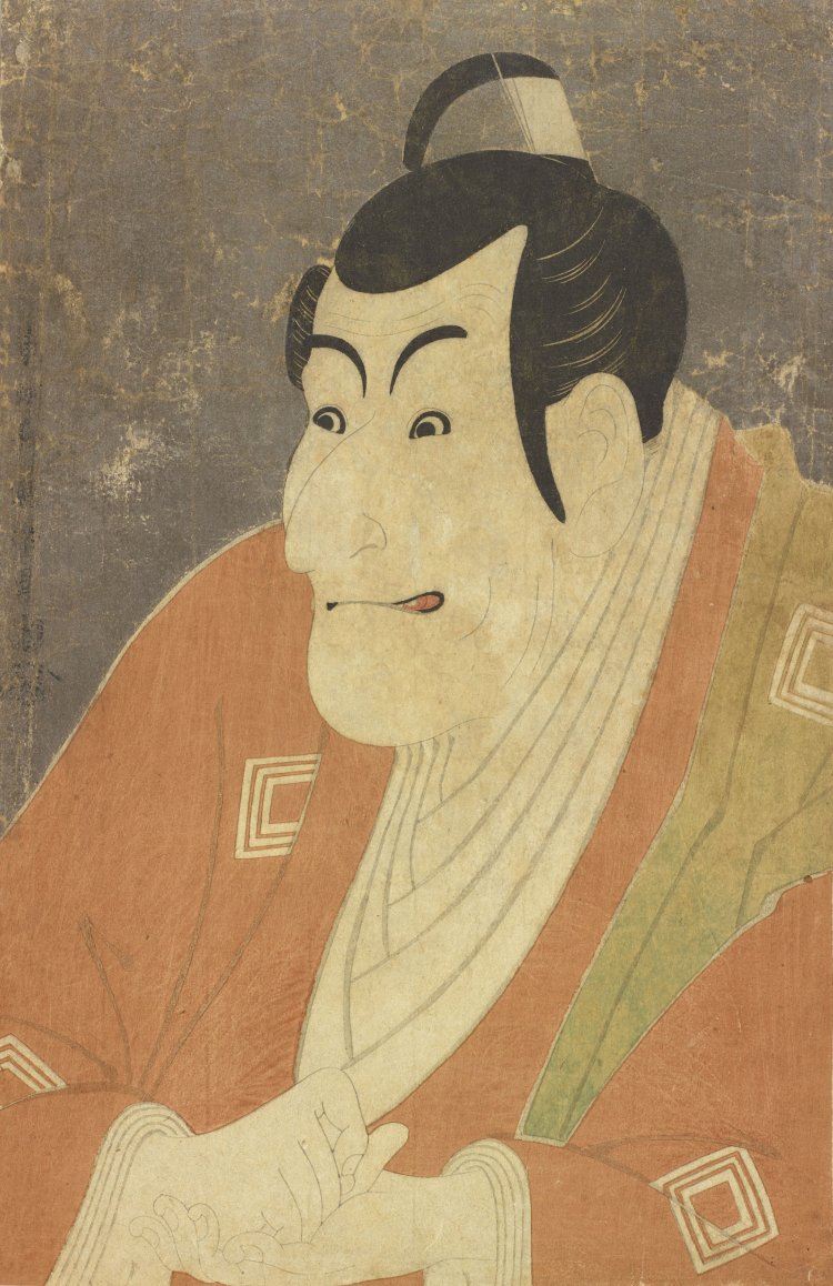 版元：蔦屋重三郎 東洲斎写楽「市川鰕蔵の竹村定之進」（後期）。