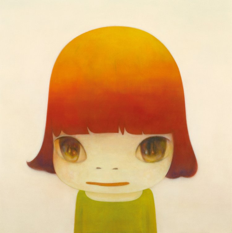 奈良美智《Agent Orange》2006年 アクリル／カンヴァス 162.5 × 162.5 cm 個人蔵 (C) NARA Yoshitomo, 2025。