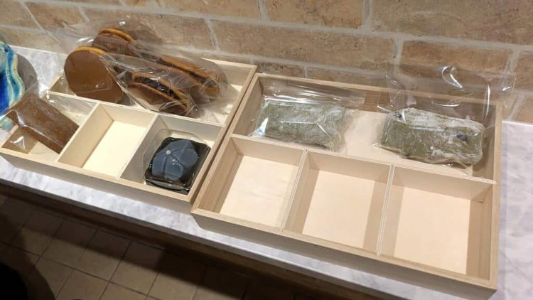 自家製和菓子。