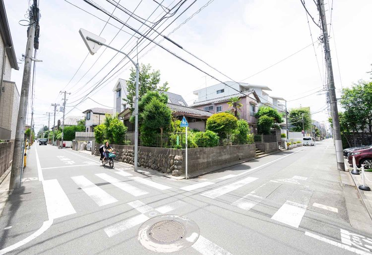 碁盤の目の住宅地は道が縦も横も直線！ 