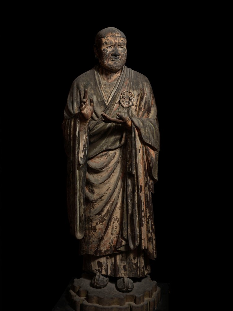 国宝 世親菩薩立像 運慶作 鎌倉時代・建暦2年（1212）頃 奈良・興福寺蔵 北円堂安置 撮影＝佐々木香輔。