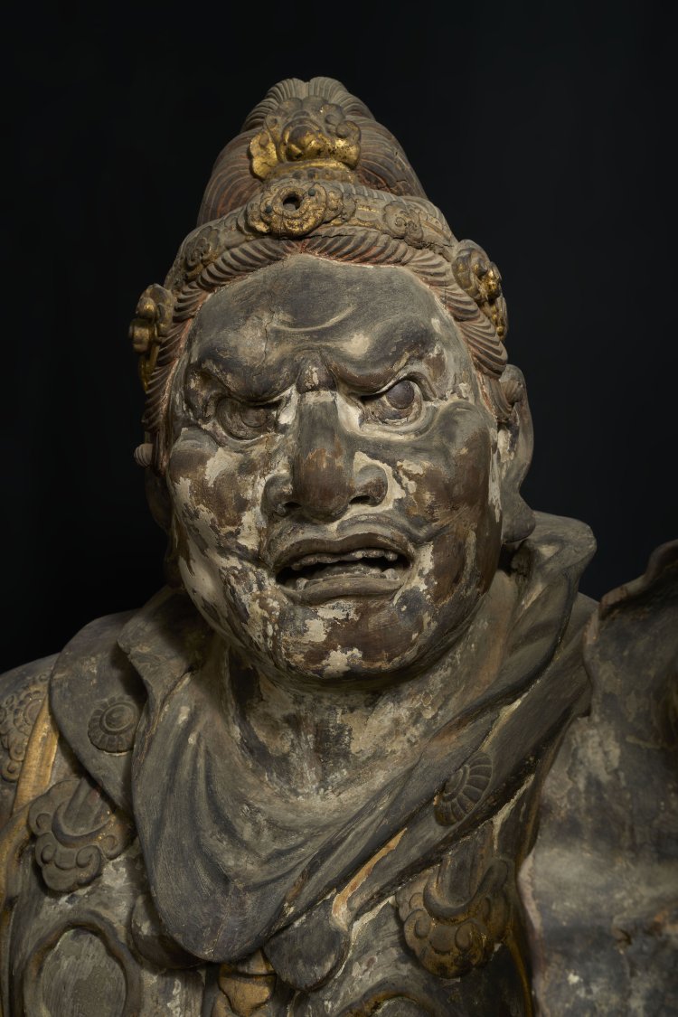 国宝 四天王立像（多聞天）（部分） 鎌倉時代・13世紀 奈良・興福寺蔵 中金堂安置 撮影＝佐々木香輔。