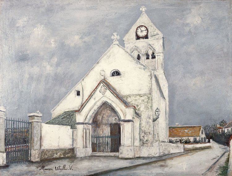 《可愛い聖体拝受者、トルシー=アン=ヴァロワの教会（エヌ県）》1912年頃 八木ファインアート・コレクション （C）Hélène Bruneau 2025。