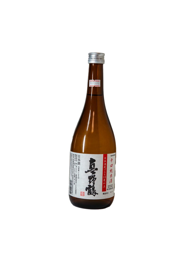 「真野鶴 辛口純米酒」。