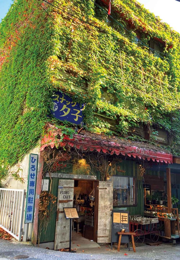 スナックも入っていた裏路地のビルが、生花店の『FLOWER FIELD KOMORO STREET』に。