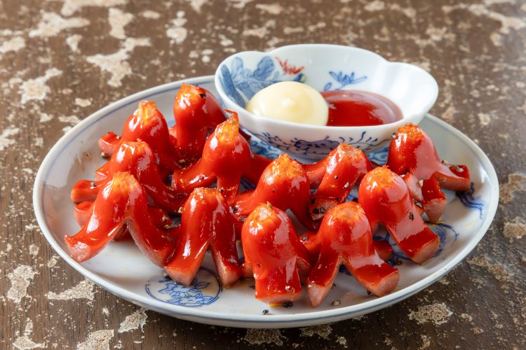 みんな大好き、タコさんウインナー300円。