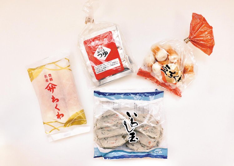 三河の味「いわし玉」もある。