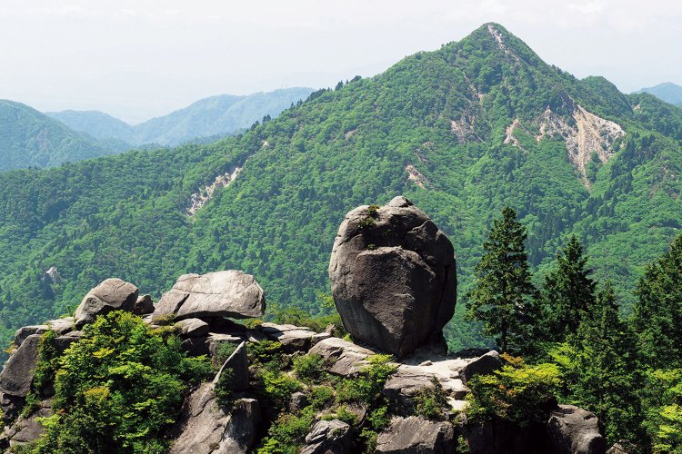 山上公園駅手前の大黒岩。