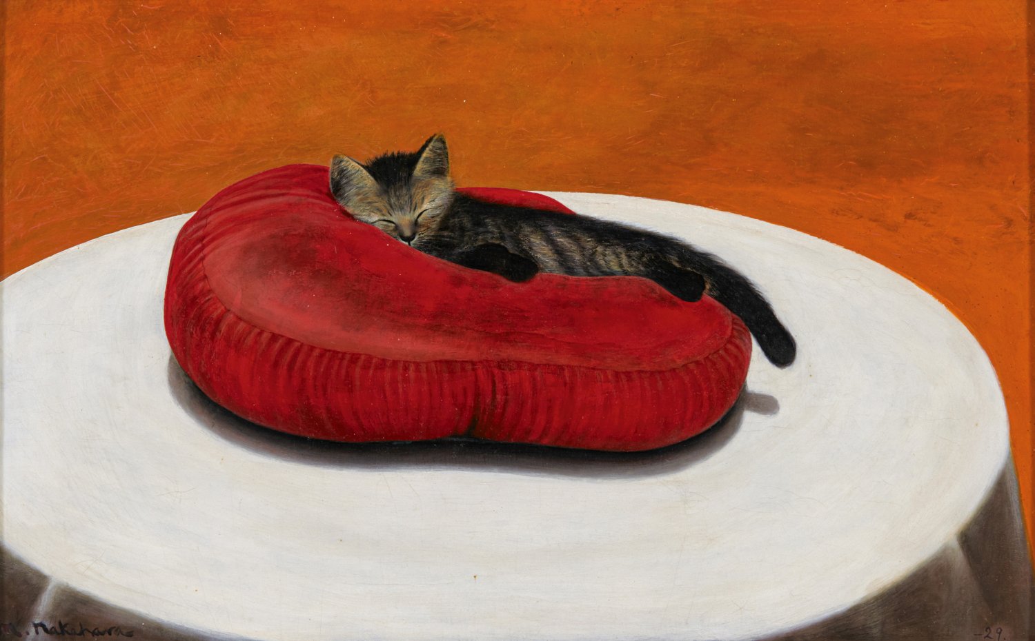 中国絵画 猫 レトロ ビンテージ 作者不詳 アンティーク 中国絵画 猫