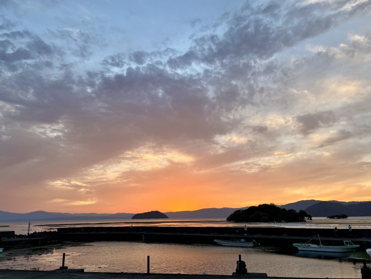 ドラマチックな夕焼け。