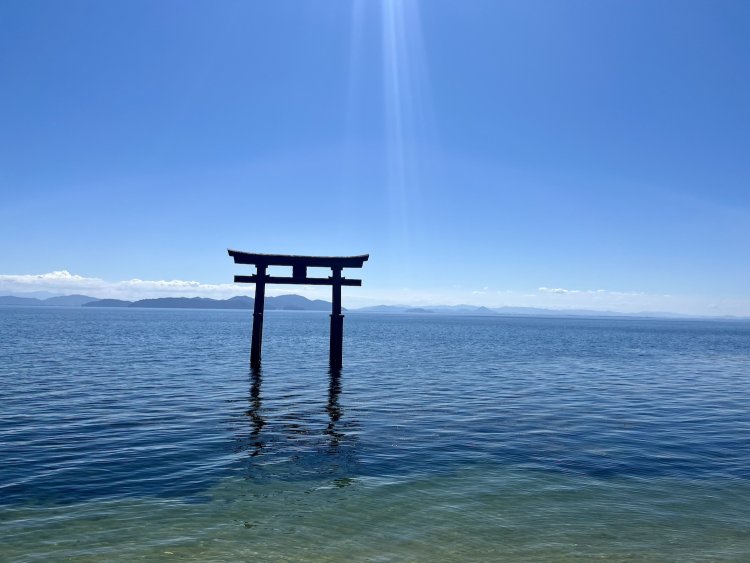 白鬚神社の鳥居。