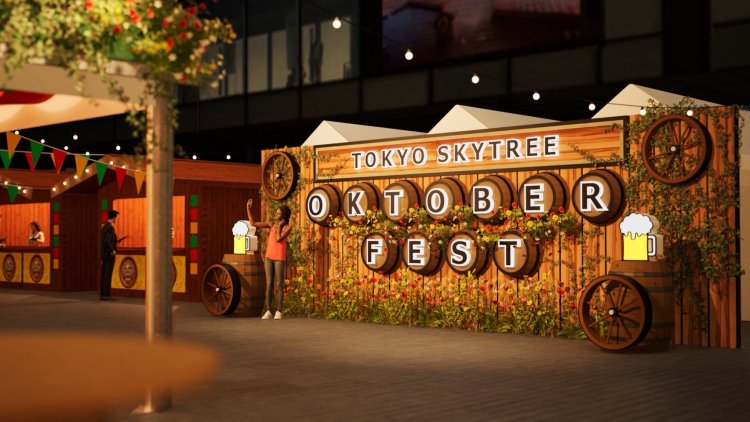 ライトアップされる夜のフォトスポット。