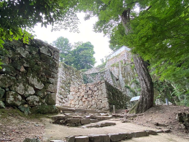 備中松山城。日本で天守が現存する唯一の山城だ。