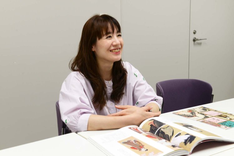 お話を伺った『すみだ北斎美術館』の学芸員・山際真穂さん。