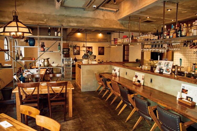 シャビーシックで落ち着いた雰囲気。