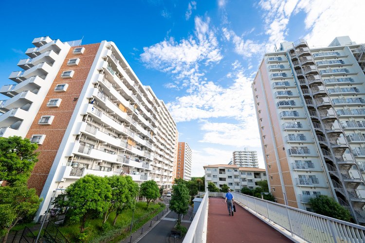 リノベーションが進み、きれいに整えられた八潮パークタウンだが、人口減と高齢化に悩む。