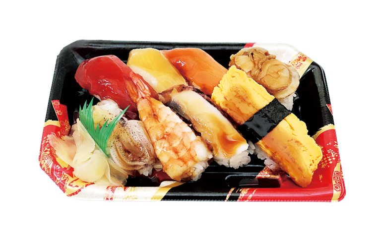 すべてのネタに甘いタレを丁寧に塗った『オギノ』の「かいじ寿司」。一度は体験してほしい甲府の味。