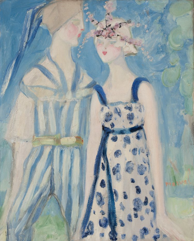 ジャクリーヌ・マルヴァル《ヴァーツラフ・ニジンスキーとタマラ・カルサヴィナ》　 1910年頃　個人蔵／ジャクリーヌ・マルヴァル委員会（パリ）協力。