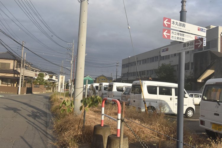 町中には散策の人のための案内板がたくさんあった。