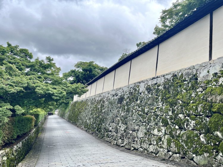 穴太衆積みの石垣。