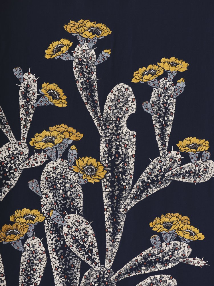 平野利太郎《サボテン》(部分) 1955年『町田市立博物館』蔵。