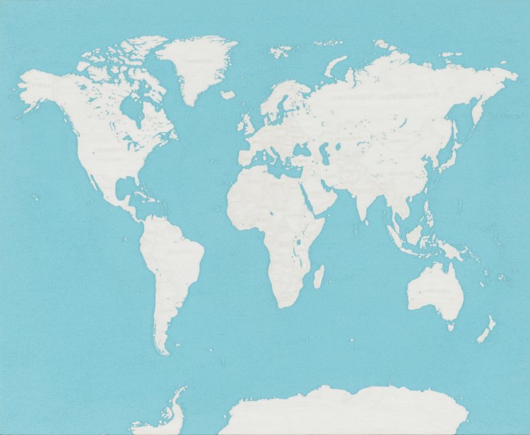 青山悟《Map of the World》2014 『東京都現代美術館』蔵。