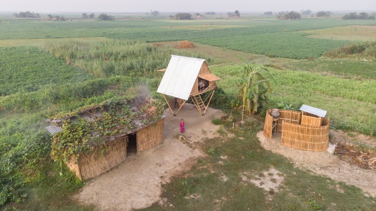 クディ・バリ（現地語で「小さな家」の意味）（バングラデシュの各地、2020年～）  （C）Asif Salman。