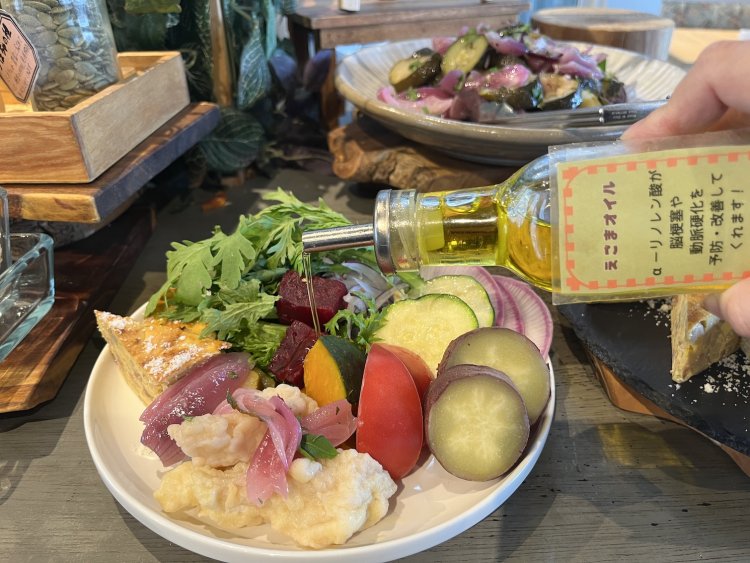 オイルや野菜に栄養価の情報が書かれているのもうれしい。