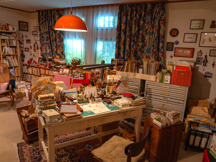 企画展示室内写真（C）Museo d'Arte Ghibli。