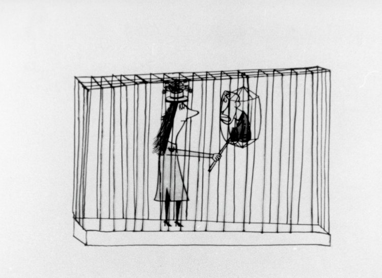 『人間動物園』（1961年 監督・久里洋二 詩・谷川俊太郎）2月24日（火）19時～・3月21日（土）13時～。