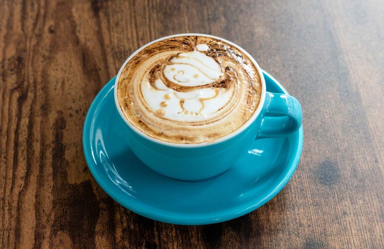 デザインカプチーノ660円。