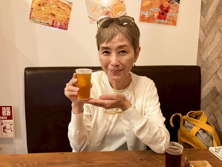 café and bar Ichi／全国のめずらしいクラフトビールが楽しめる。この日は、京都の「伏水」で仕込んだ抹茶ビールも。船橋市本中山2-12-7-1　 Instagram：ichi041226