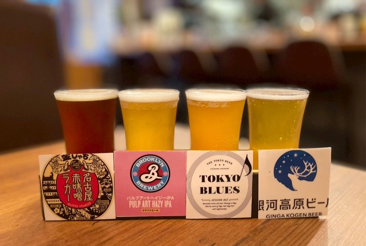 4種飲み比べセット1200円。