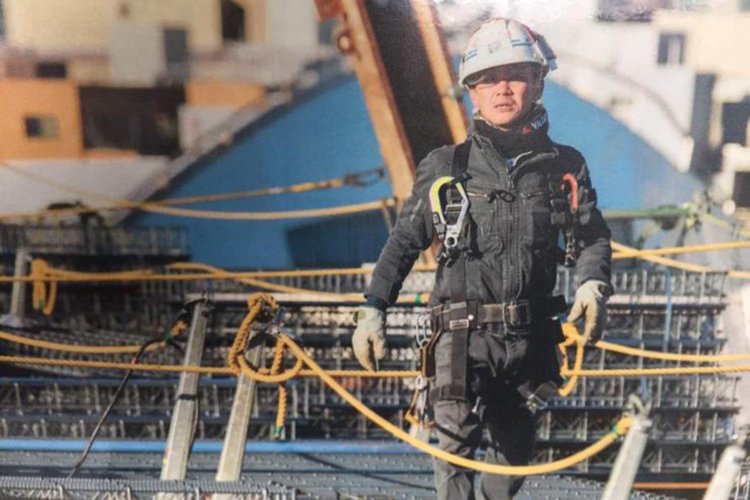 建築業界で働いていた頃（写真提供＝池田さん）。