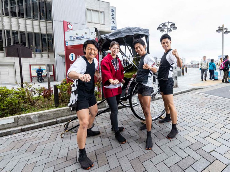 写真左から、石橋拓也さん、飯嶋美優さん、白上一成さん、田井裕一さん。