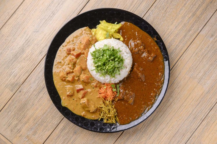 2種盛りあいがけ 1500円。