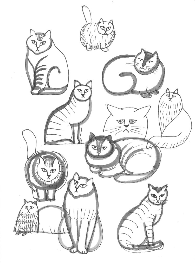 リサ・ラーソンが制作のために描いたスケッチ （C）LISA LARSON。