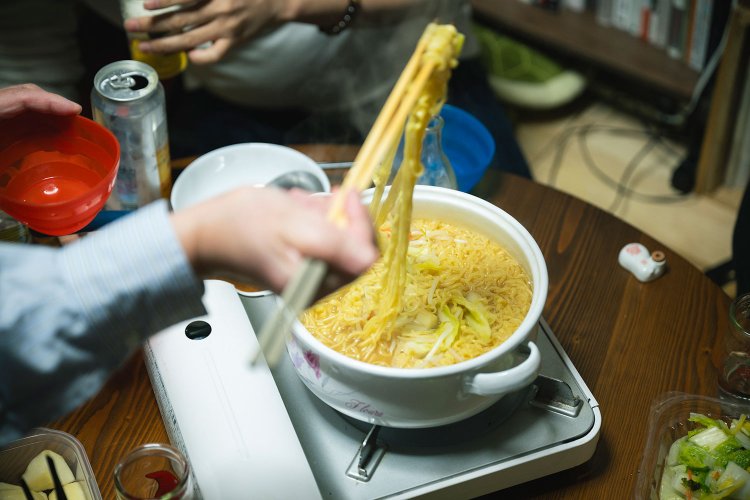 麺もそれぞれに個性あり。さて、ごちゃ混ぜラーメンの味はいかに!?