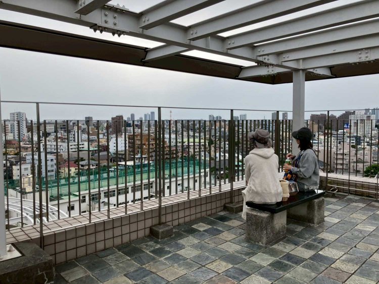 『池上会館』の展望台。